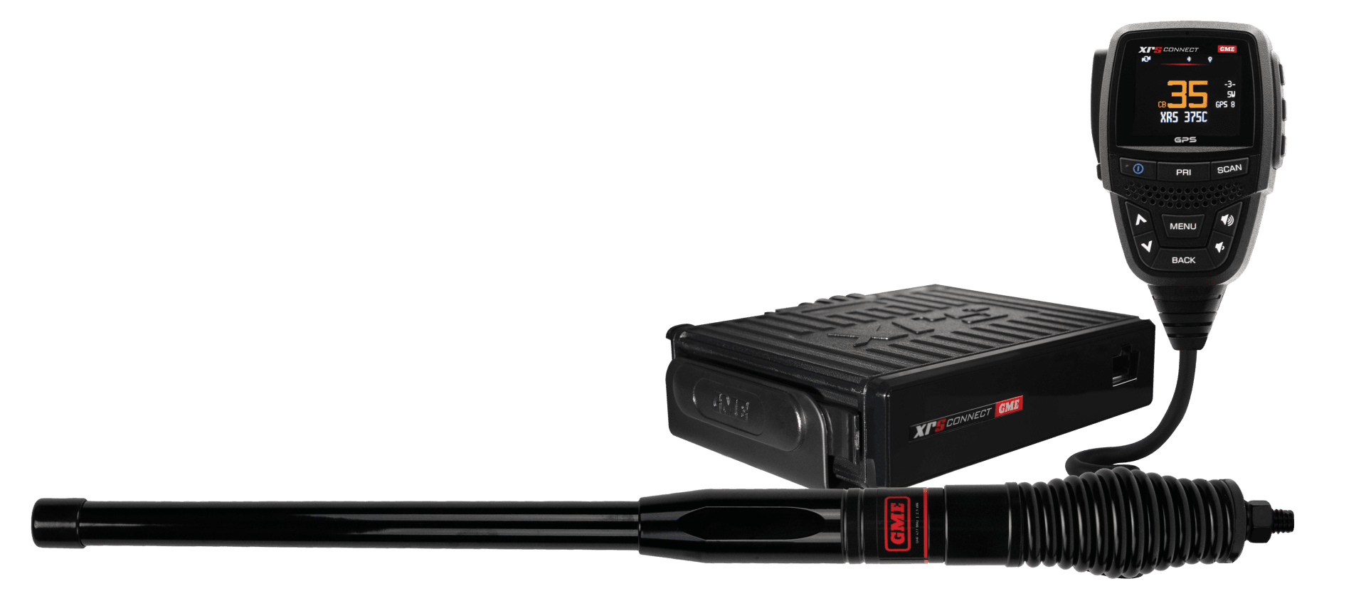 GME XRS-375C4P UHF CB Radio - XRS Connect 4WD Pack